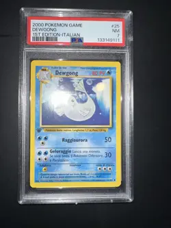 POKEMON PSA 7 DEWGONG 25/102 SET BASE 1st PRIMA EDIZIONE ITALIANO 2000! - Image 5