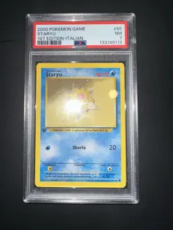 POKEMON PSA 7 STARYU 65/102 SET BASE 1st PRIMA EDIZIONE ITALIANO 2000! - Image 4