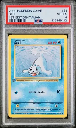POKEMON PSA 4 SEEL 41/102 SET BASE 1st PRIMA EDIZIONE ITALIANO 2000! - Image 1