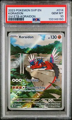 POKEMON PSA 10 KORAIDON #014 PROMO SCARLET e VIOLET ENGLISH 2023! - Image 1