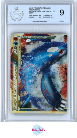 KYOGRE & GROUDON LEGENDE POKEMON 87/90 2010 UNDAUNTED HOLO GERMAN PGS 9 - Image 1