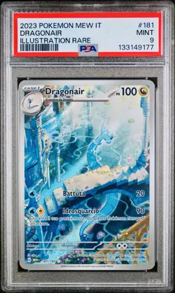 POKEMON PSA 9 DRAGONAIR ILLUSTRATION RARE 181/165 SET 151 ITALIANO 2023 LOW POP - Image 1