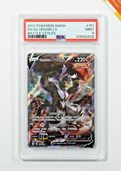 Pokemon PSA 9 Single Strike Urshifu V #151 Full Art Battle Styles 2021 English - Image 1