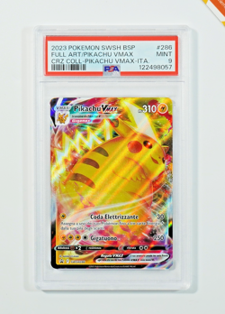 Pokemon PSA 9 Pikachu Vmax #SWSH286 FA Crown Zenith Special Promo 2023 Italiano - Image 1