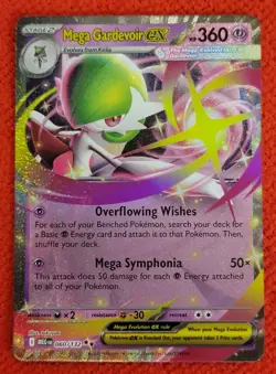 2025 Pokemon ME01: Mega Evolutions MEGA GARDEVOIR EX 060/132 Double Rare Holo - Image 1