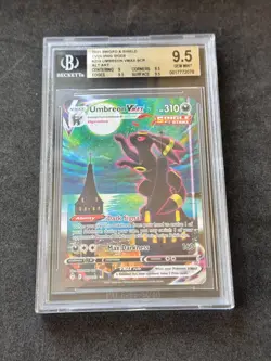 UMBREON VMAX POKEMON BECKETT BGS 9.5 Alternate ALT ART 215/203 EVOLVING SKIES - Image 2