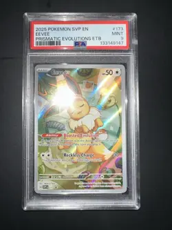 POKEMON PSA 9 EEVEE #173 PROMO PRISMATIC EVOLUTIONS ETB ENGLISH 2025! - Image 4