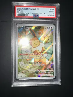 POKEMON PSA 9 EEVEE #173 PROMO PRISMATIC EVOLUTIONS ETB ENGLISH 2025! - Image 5