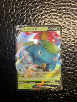 Pokemon Karte Bisaflor V Pokemon Deutsch SWSH100 Promo Near Mint - Image 3