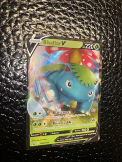 Pokemon Karte Bisaflor V Pokemon Deutsch SWSH100 Promo Near Mint - Image 4