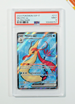 Pokemon PSA 9 Milotic #217 SSP IT Surging Sparks Ultra Rare 2024 Italiano - Image 1