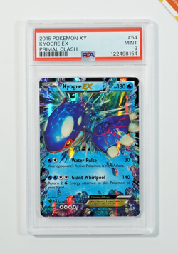 Pokemon PSA 9 Kyogre Ex #54 XY Primal Clash 2015 English - Image 1