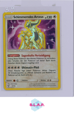 SCHIMMERNDES ARCEUS POKEMON 57/73 SHINING LEGENDS SHINING HOLO RARE 2017 GERMAN - Image 1