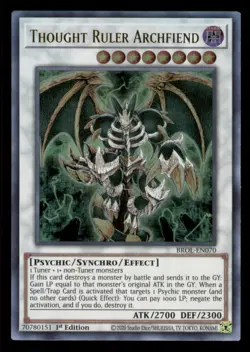Yugioh Thought Ruler Archfiend #BROL-EN070 Brothers of Legend LP - Image 1
