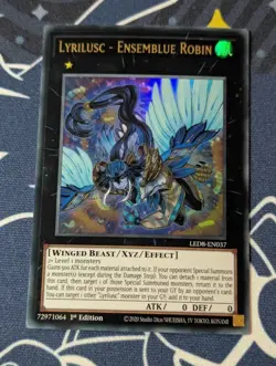 Lyrilusc - Ensemblue Robin - Ultra Rare LED8-EN037 (NM) - Yugioh - Image 1