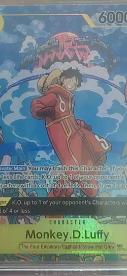 2024 One Piece OP08-Two Legends Monkey D. Luffy #109 Treasure Rare BGS10 ENG - Image 3