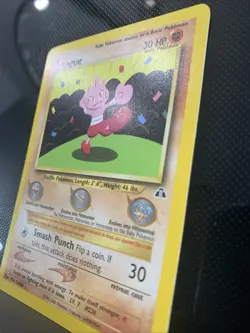 Tyrogue Neo Discovery Pokemon TCG Card 66/75 Unlimited Miki Tanaka NM - Image 2