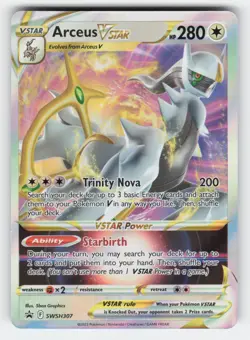 Arceus VSTAR - SWSH307 SWSH: Sword & Shield Promo Cards Holo NM - Image 1