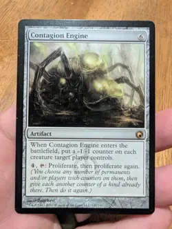 MTG Contagion Engine Scars of MirrodinLP Rare Magic The Gathering Card - Image 1