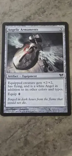 Angelic Armaments Avacyn Restored Regular Artifact Equipment Uncommon MTG - Image 1