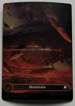 MTG Edge of Eternities Mountain Basic Land Common Galaxy Foil #0370 - Image 1