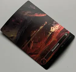 MTG Edge of Eternities Mountain Basic Land Common Galaxy Foil #0370 - Image 2