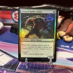 Magic The Gathering Spider-Man FOIL, C 0019 Twisted Spider-Clone Pack Fresh ! - Image 1