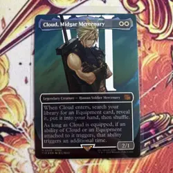 Cloud, Midgar Mercenary (Borderless) FOIL M FINAL FANTASY 375 NM - Image 1