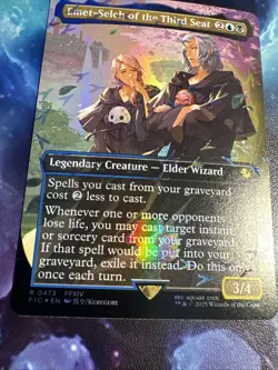 Emet-Selch of the Third Seat (Borderless) (Chocobo Track Foil) Commander: Final - Image 2