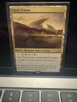Magic the Gathering Savai Triome Land - Mountain Plains Swamp - Image 1