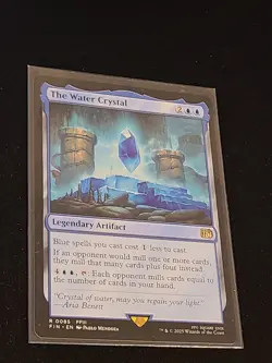 MTG, Final Fantasy, R/Rare, The Water Crystal, 85, NM, ENGLISH, ARTIFACT - Image 1