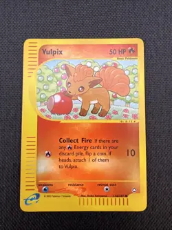 Pokemon TCG: Vulpix #116/147 Reverse Holo Aquapolis - NM - Image 1