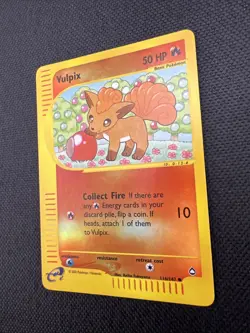 Pokemon TCG: Vulpix #116/147 Reverse Holo Aquapolis - NM - Image 3