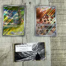 151 Pokemon TCG Tangela - 178/165 & 179/165 Mr. Mime Illustration Rare - Image 1