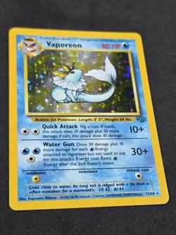 Pokemon TCG Vaporeon Jungle Series Holo Rare 12/64 NM - Image 2