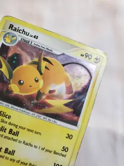 HEAVY PLAY Pokemon TCG Raichu Stormfront 8/100 Holo Rare - Image 2