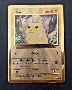2021 POKEMON CELEBRATIONS UPC 58/102 PIKACHU (METAL) - LP (SMALL CHIP ON FRONT) - Image 3