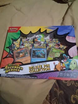 Pokemon Ascended Heroes Deluxe Pin Collection Box First Partners - Image 1