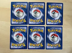 Lot of 6 Energy Cards Pokemon Base Set - One Each - Excellent To NM Condition - Image 2