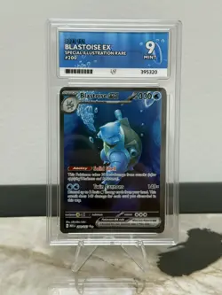 Blastoise EX 200/165 Special Illustration Rare S&V 151 ACE 9 MINT Pokemon TCG - Image 1