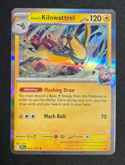 Iono's Kilowattrel 055/159 Holo Journey Together Pokemon TCG - Image 1