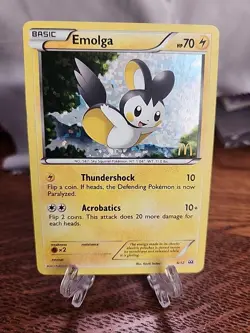 Emolga 6/12 Holo McDonalds Promo 2012 LP Pokemon TCG - Image 1