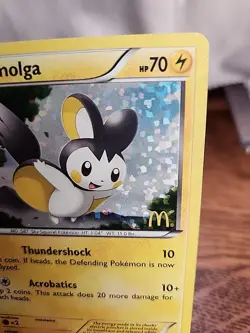 Emolga 6/12 Holo McDonalds Promo 2012 LP Pokemon TCG - Image 3