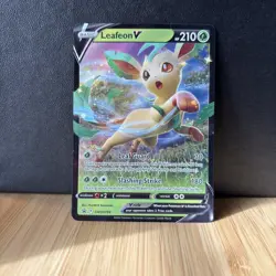 Pokemon TCG Sword & Shield SWSH194 Black Star Promos Leafeon V NM Free Shipping - Image 1