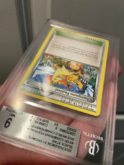 2015 Pokemon World Championship Champions Festival Worlds 15 Stamp XY 91 - BGS 9 - Image 3