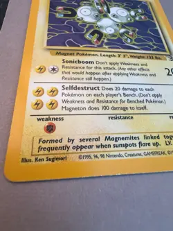 Magneton 11/62 Holo 1999 Pokemon TCG Fossil VINTAGE LP/MP - Image 2