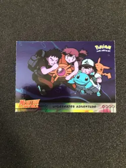 1999 Topps Pokemon The First Movie FOIL Underwater Adventure 17 First Print - Image 1