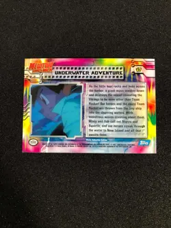 1999 Topps Pokemon The First Movie FOIL Underwater Adventure 17 First Print - Image 2