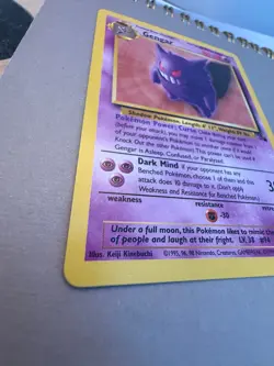 Gengar 20/62 - 1999 Pokemon Fossil Unlimited (Non Holo) LP - Image 2