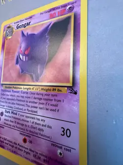 Gengar 20/62 - 1999 Pokemon Fossil Unlimited (Non Holo) LP - Image 5